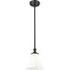 Fleur 1 Light 8 inch Matte Black Pendant Ceiling Light