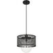Kipton 1 Light 11 inch Matte Black Pendant Ceiling Light