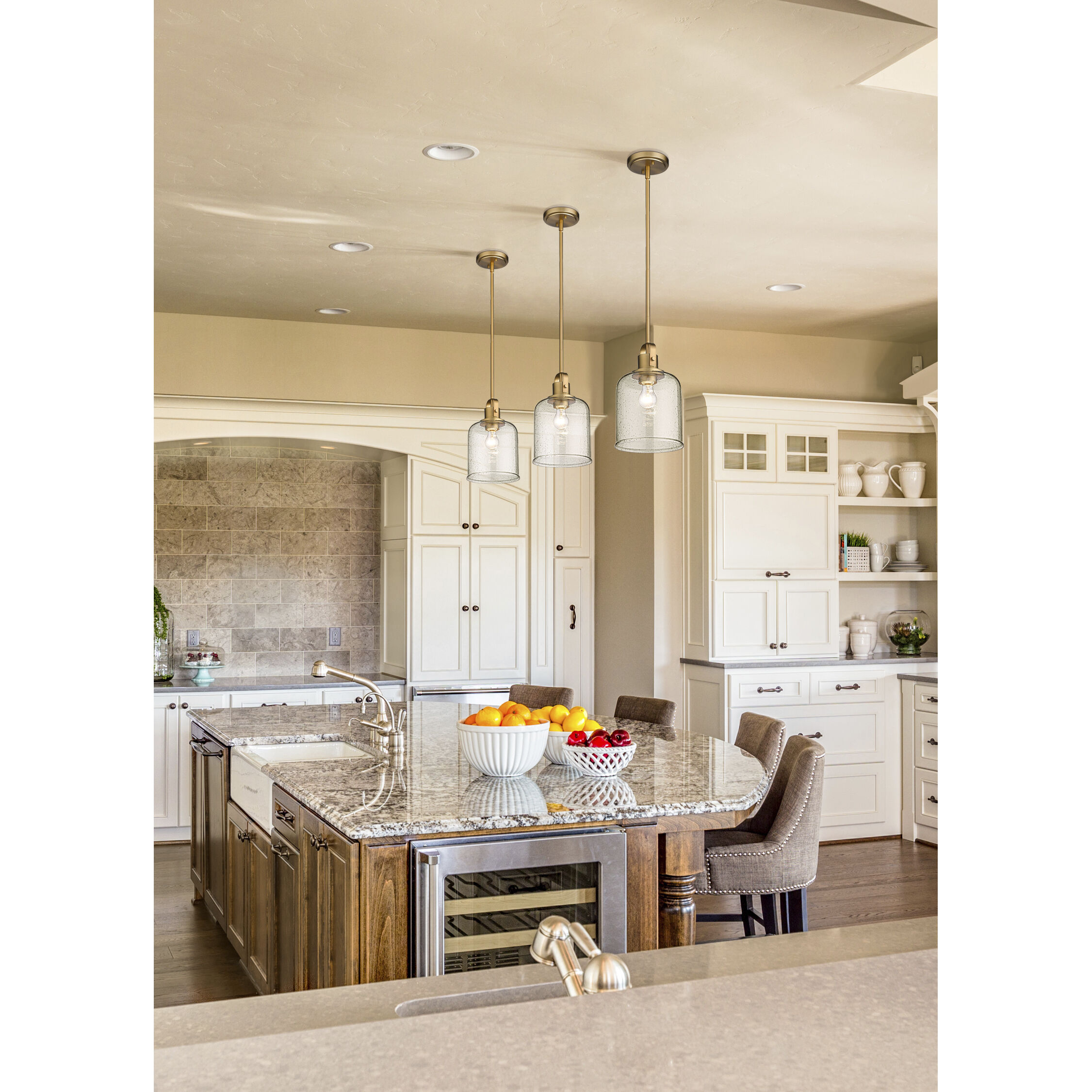 Kinsley 1 Light 8 inch Heirloom Gold Pendant Ceiling Light in Heritage Gold