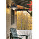 RLM 1 Light 15.5 inch Sand Black Outdoor Wall Light