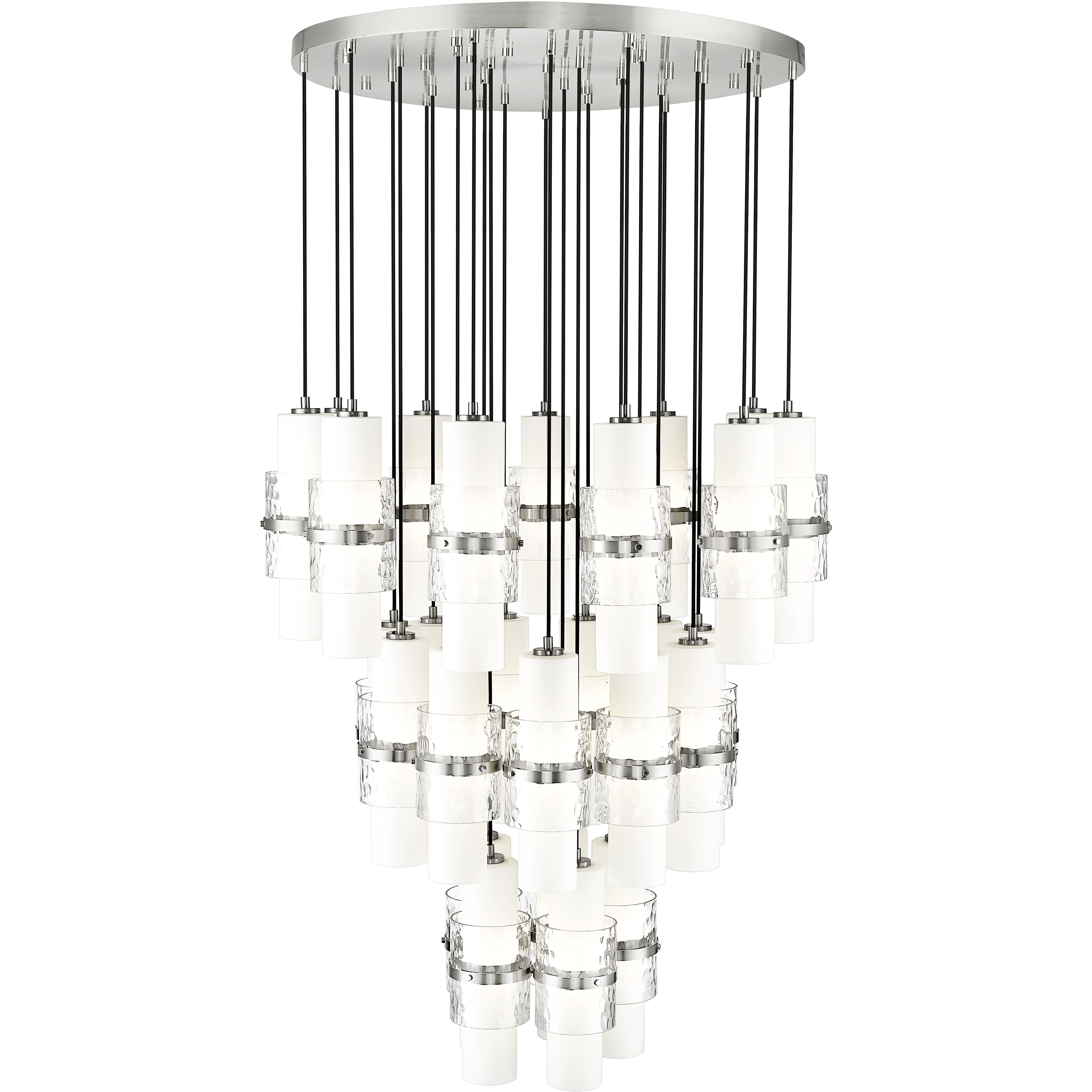 Cayden 27 Light 36 inch Brushed Nickel Chandelier Ceiling Light