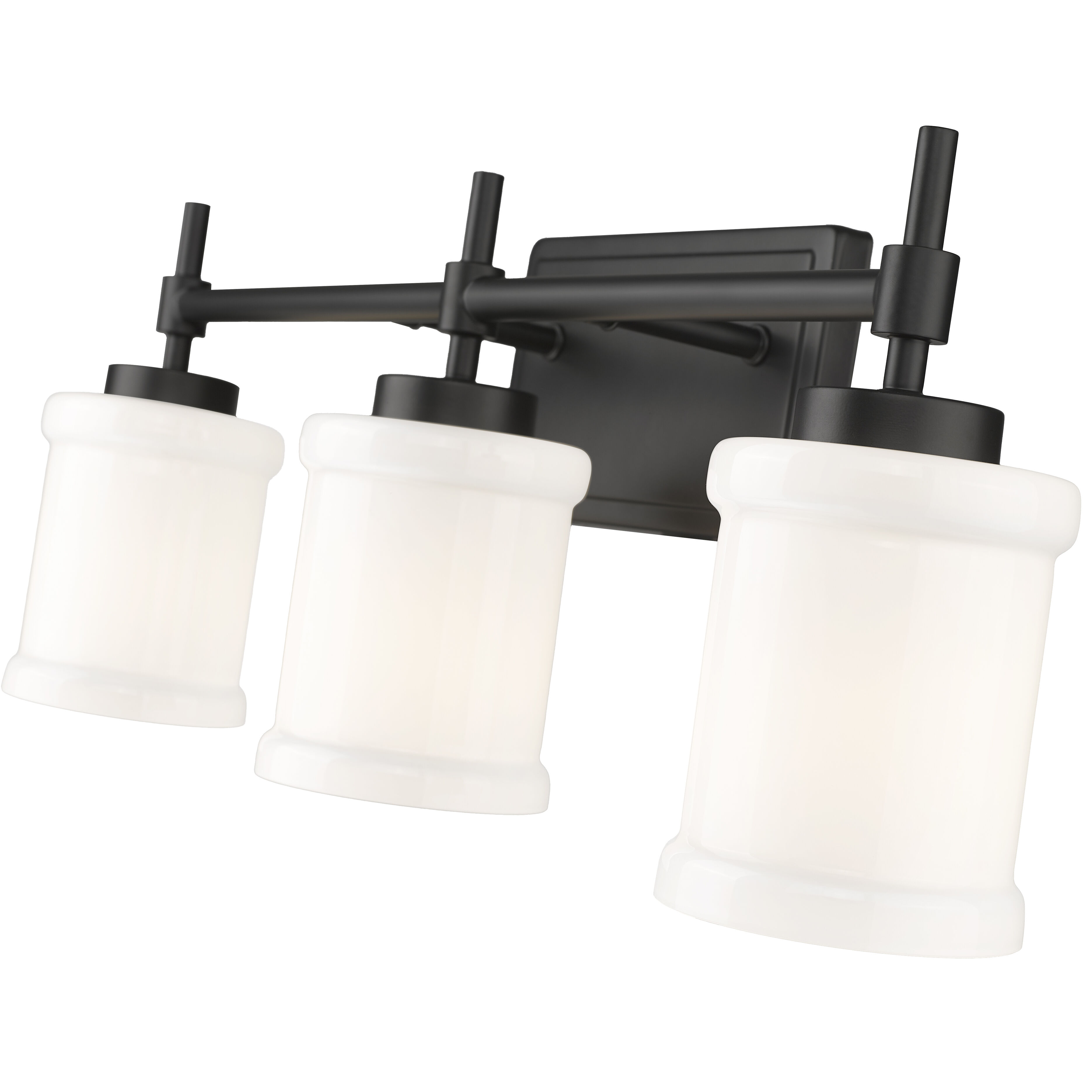 Cadoc 3 Light 23.5 inch Matte Black Bath Vanity Light Wall Light