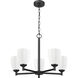 Oren 5 Light 25 inch Matte Black Chandelier Ceiling Light