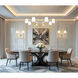 Jisele 8 Light 58.75 inch Rubbed Brass Chandelier Ceiling Light