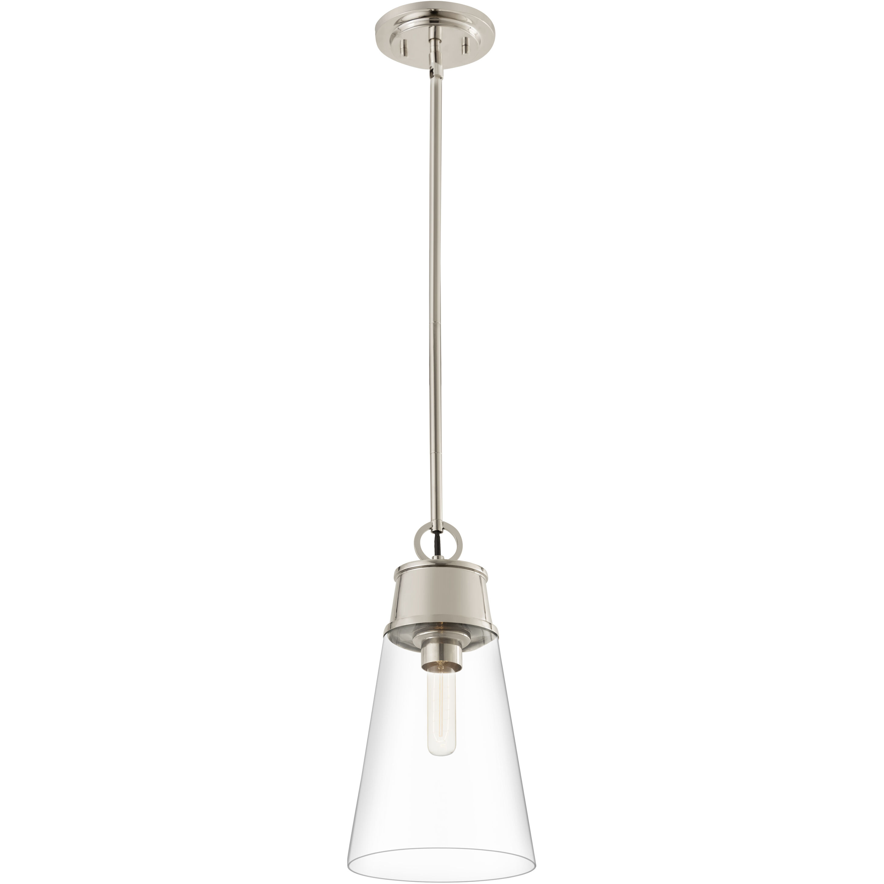 Wentworth 1 Light 7.5 inch Polished Nickel Pendant Ceiling Light