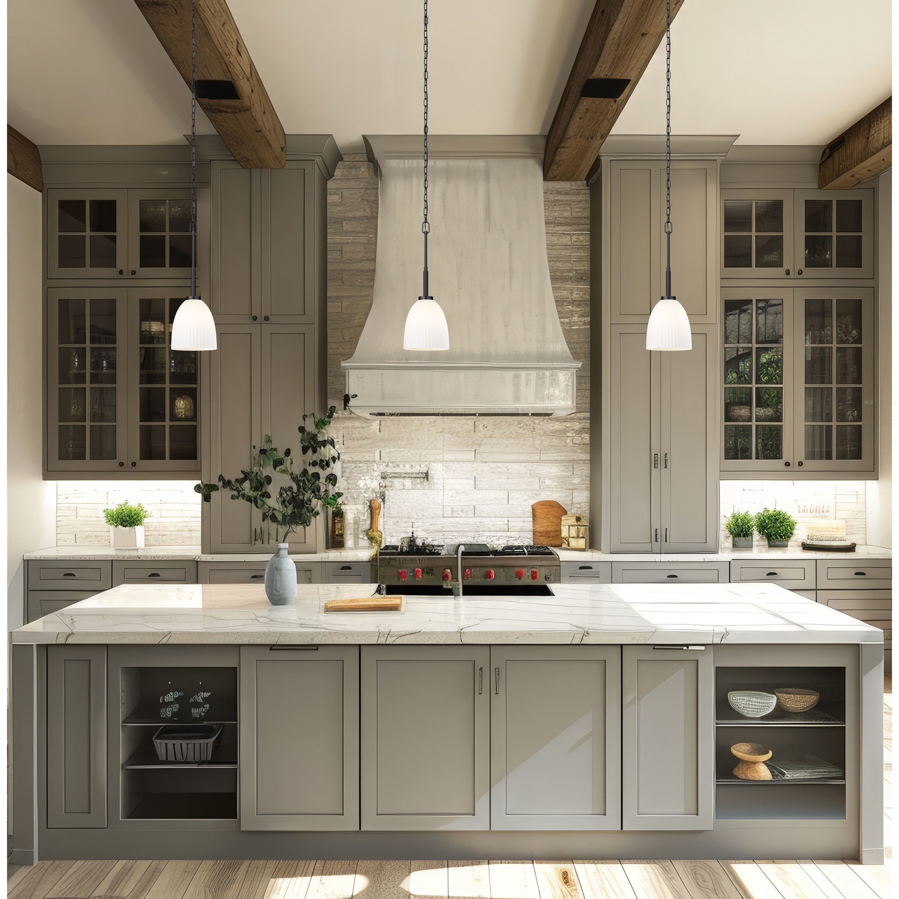 Naya 1 Light 8 inch Matte Black Pendant Ceiling Light