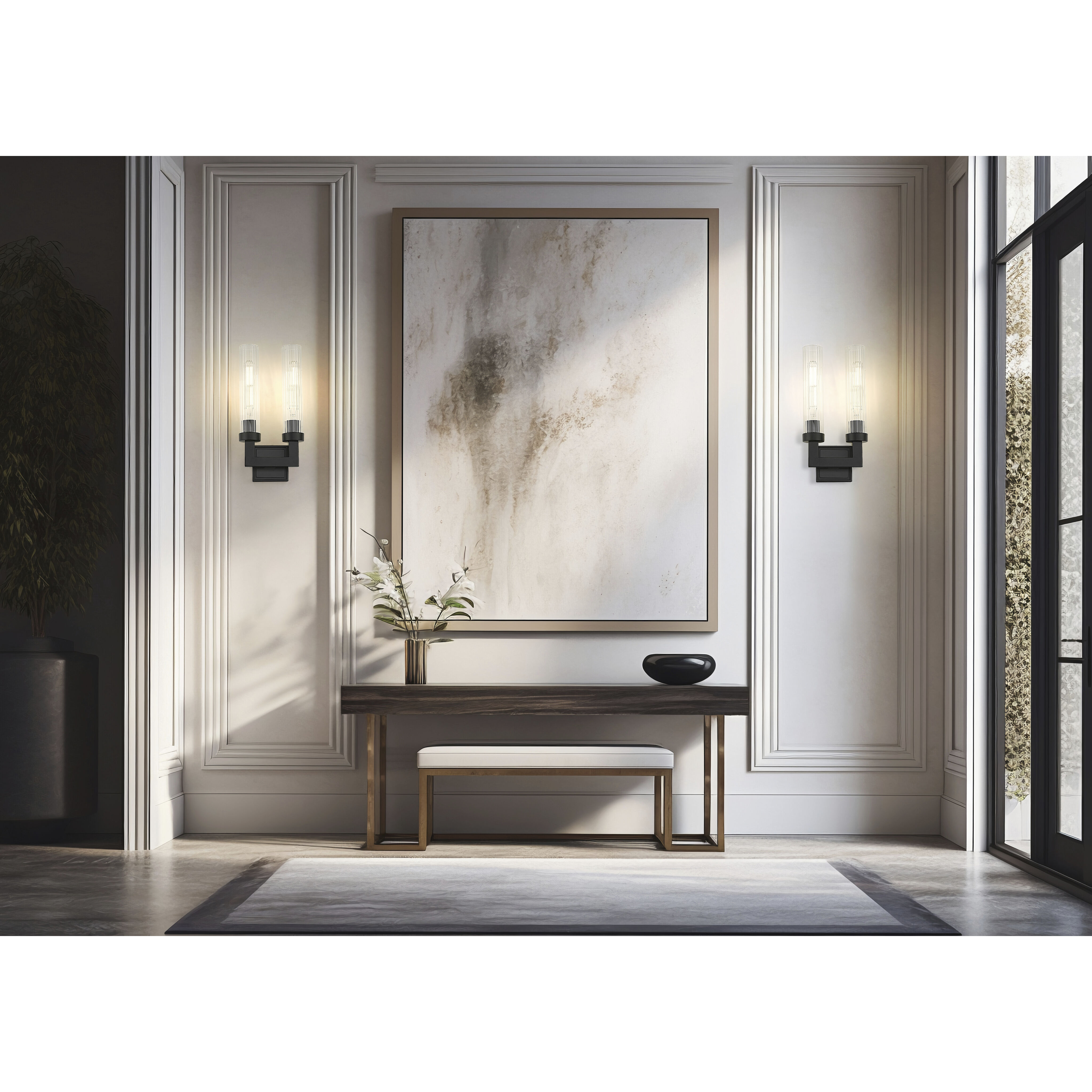 Beau Wall Sconce Wall Light in Matte Black