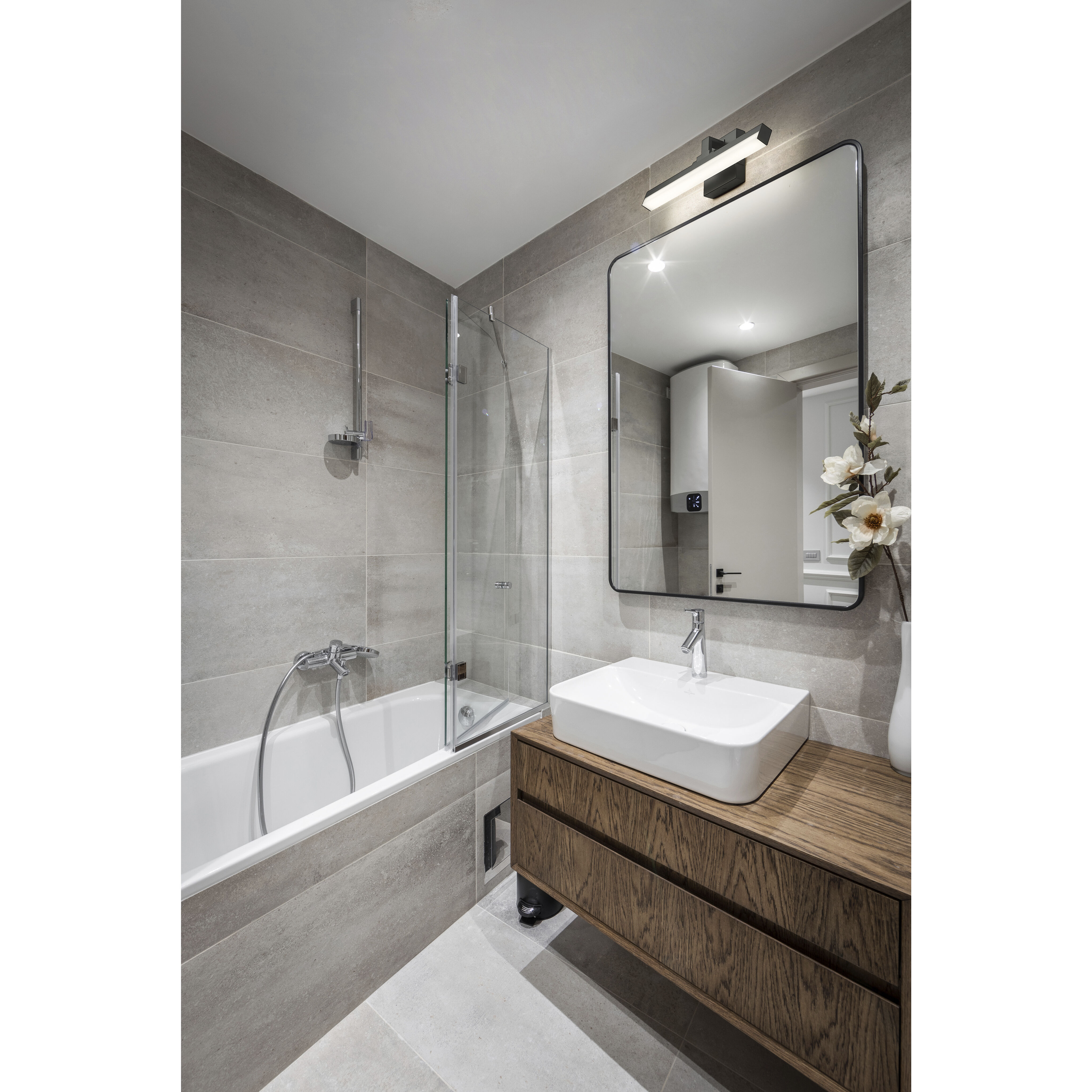 Liam LED 18 inch Matte Black Vanity Wall Light