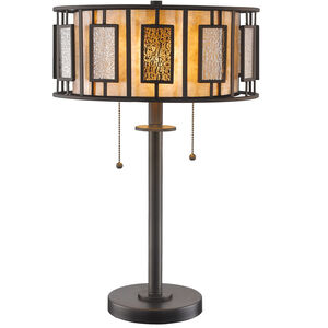 Lankin 22 inch 100.00 watt Bronze Table Lamp Portable Light