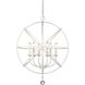 Tull 6 Light 24 inch Matte White Chandelier Ceiling Light