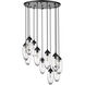 Arden 11 Light 24 inch Matte Black Chandelier Ceiling Light