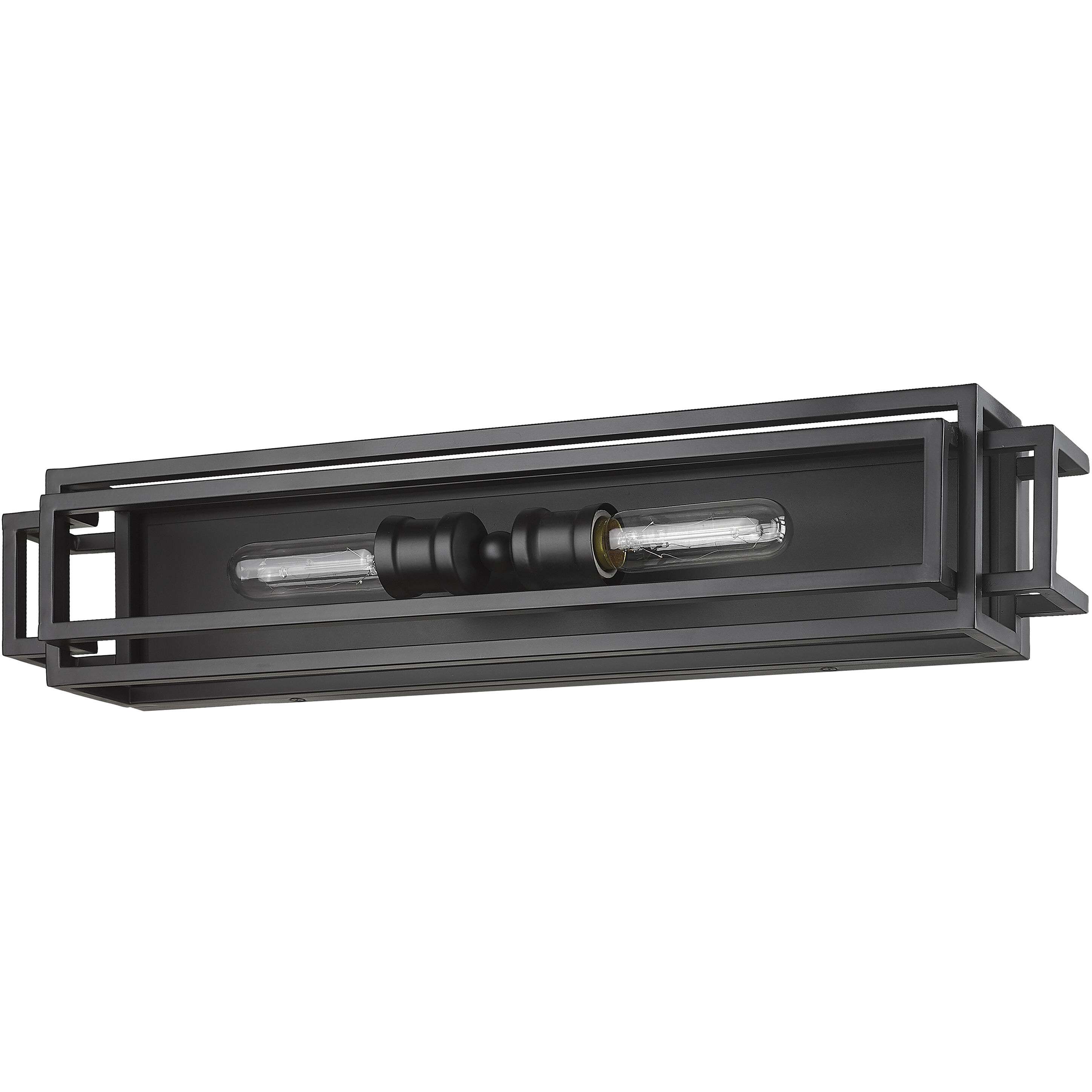 Titania 2 Light 4.75 inch Matte Black Vanity Wall Light