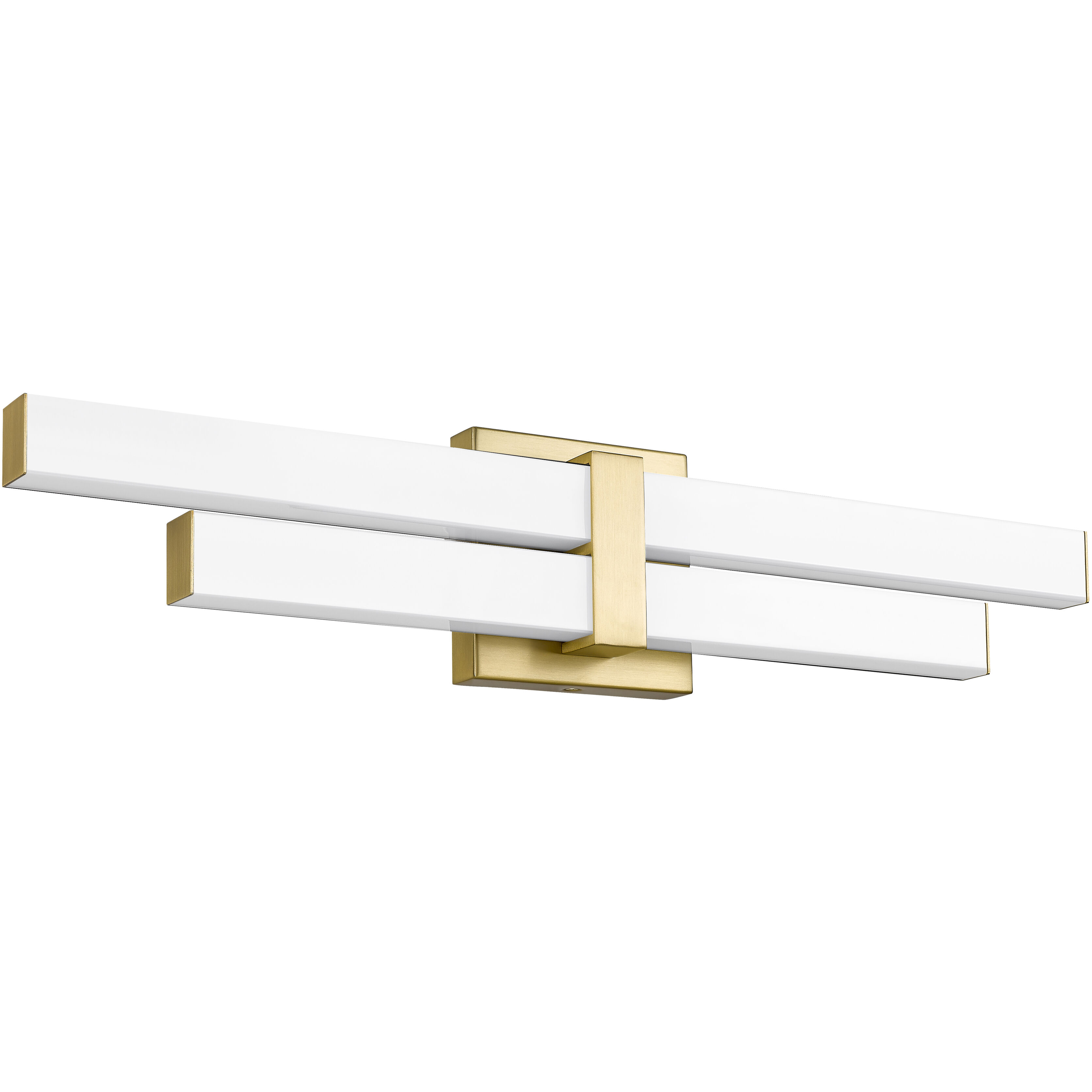 Zane LED 25 inch Modern Gold Vanity Wall Light