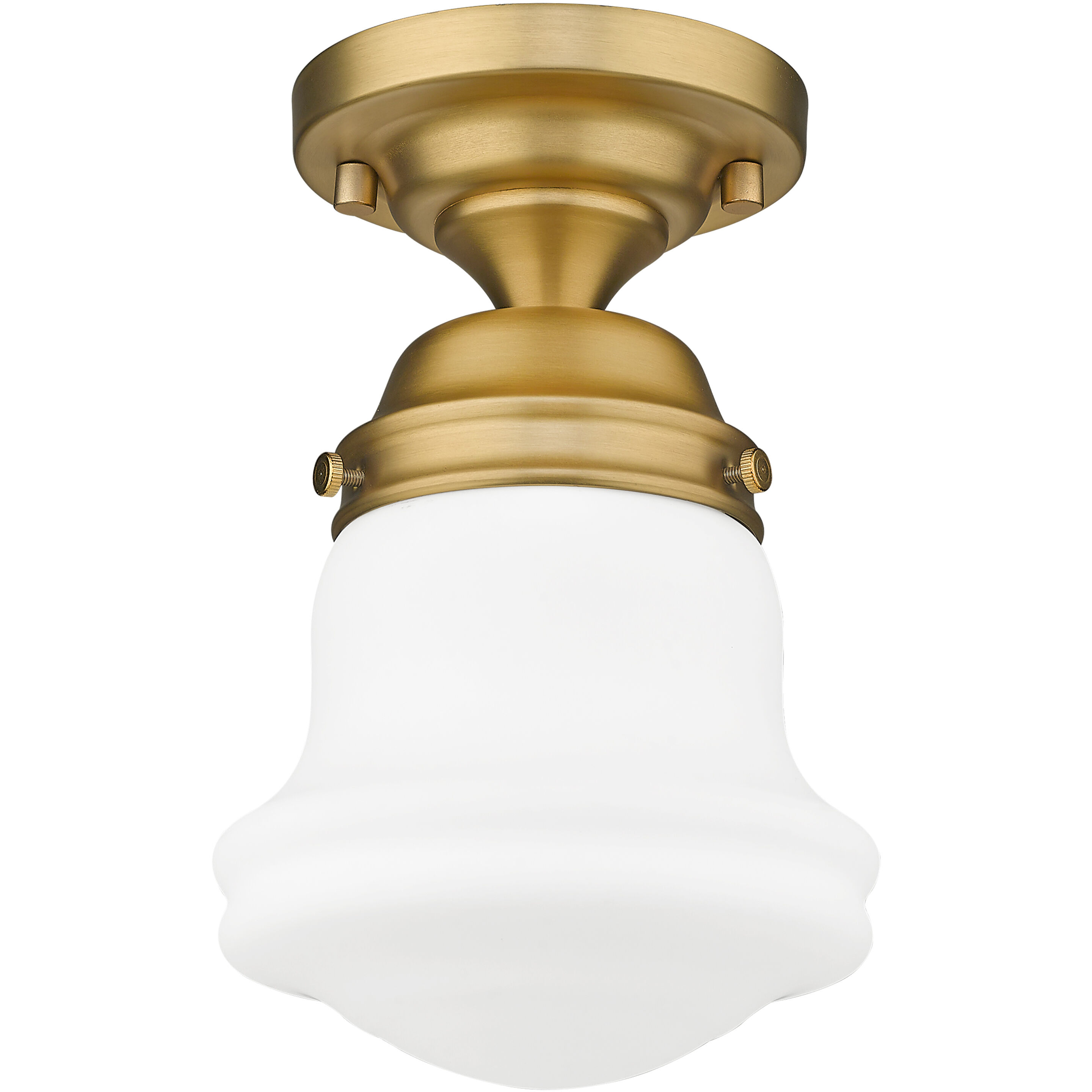 Vaughn 1 Light 6 inch Heritage Brass Flush Mount Ceiling Light