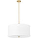Linden LED 24 inch Modern Gold Pendant Ceiling Light