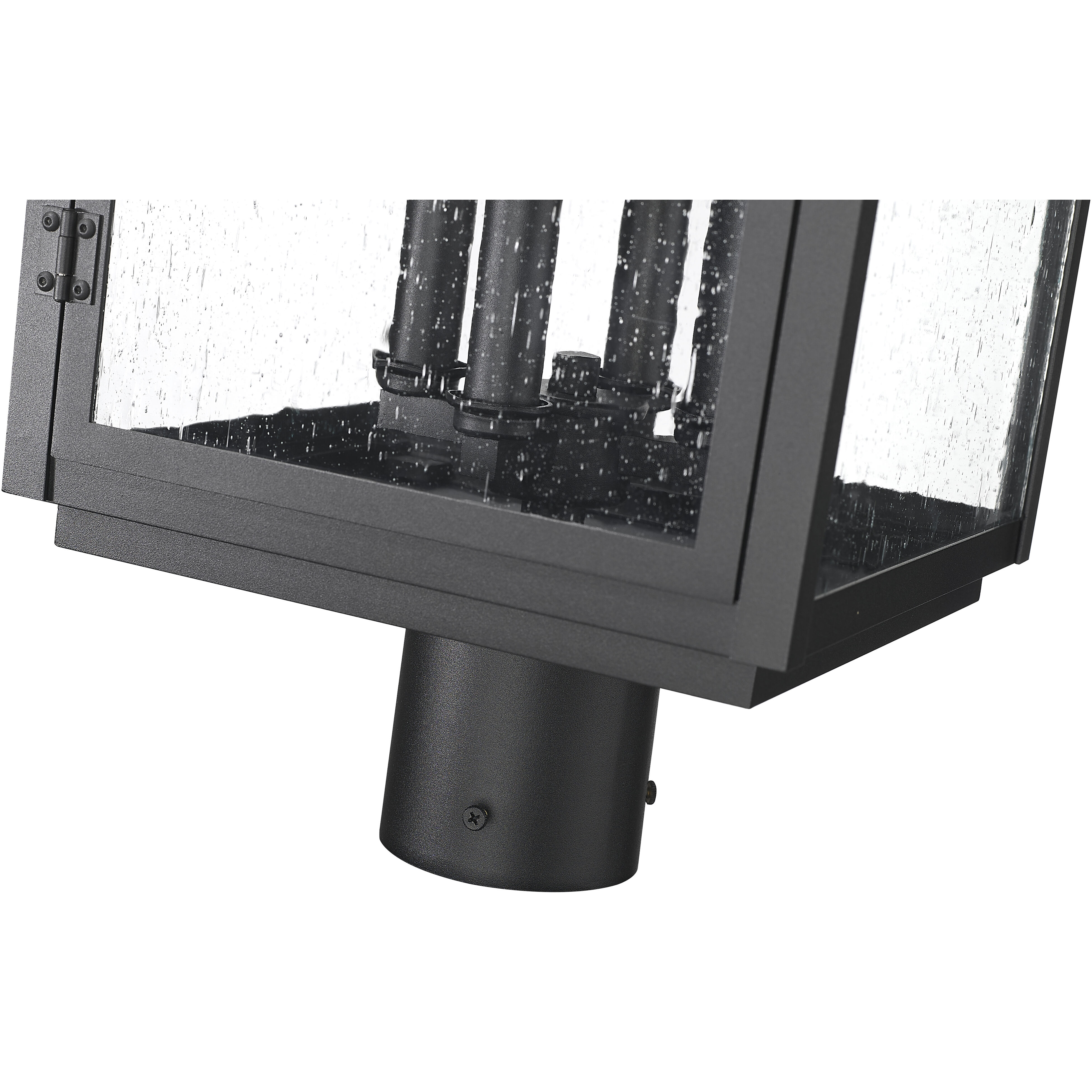 Hartwell 4 Light 22.75 inch Sand Black Outdoor Post Mount Fixture