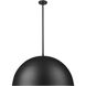 Vega Pendant Ceiling Light in Matte Black