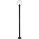 Laurent 1 Light 89.5 inch Black Outdoor Post Mounted Fixture