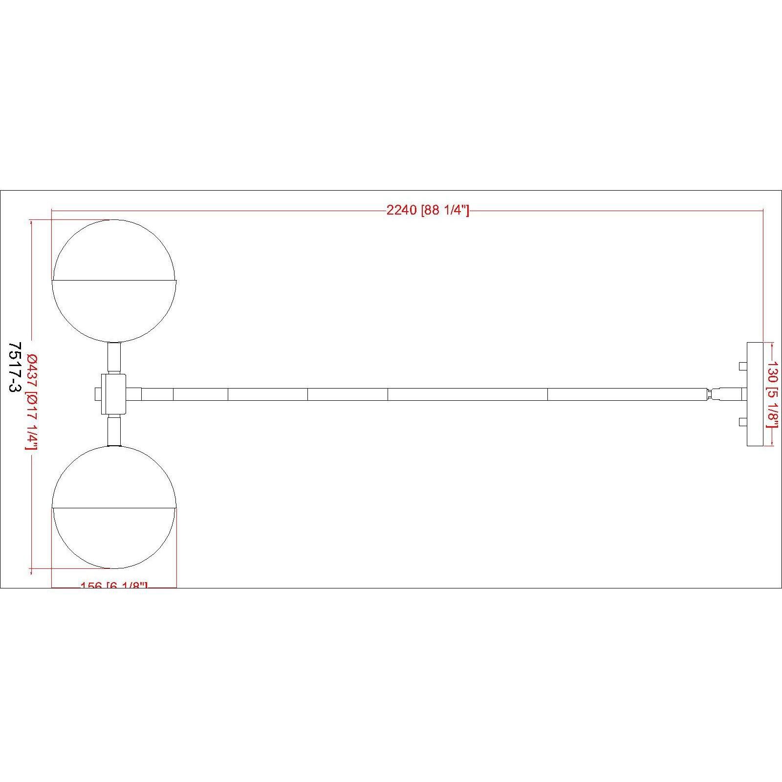 Realm Sphere 3 Light 17.25 inch Brushed Nickel Chandelier Ceiling Light