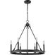 Barclay 6 Light 25 inch Matte Black Chandelier Ceiling Light