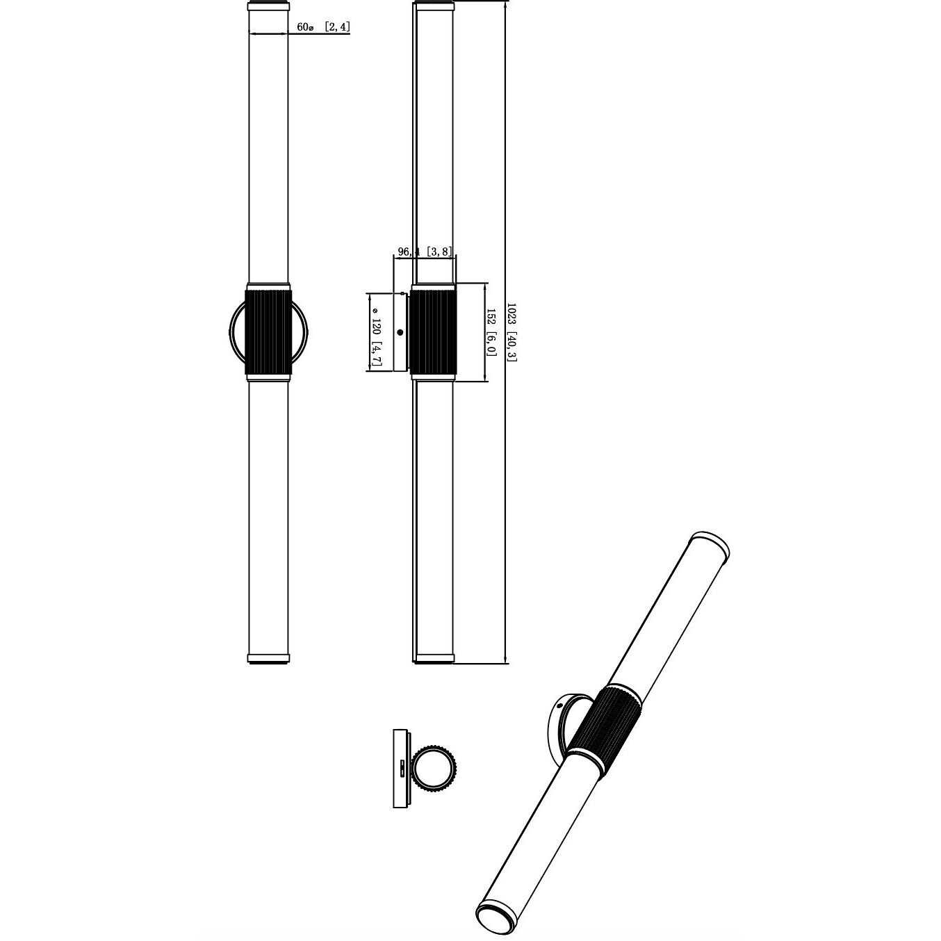 Solange LED 40.5 inch Brushed Nickel Bath Vanity Wall Light