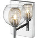 Auge 1 Light 5.51 inch Chrome Wall Sconce Wall Light in G9