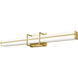 Harrison LED 32 inch Modern Gold Vanity Wall Light