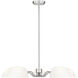 Breton 5 Light 33 inch Brushed Nickel Chandelier Ceiling Light