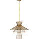 Alito 6 Light 25 inch Rubbed Brass Chandelier Ceiling Light