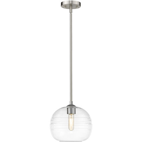 Harmony 1 Light 10 inch Brushed Nickel Pendant Ceiling Light