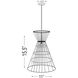 Alito 1 Light 11 inch Polished Nickel Pendant Ceiling Light
