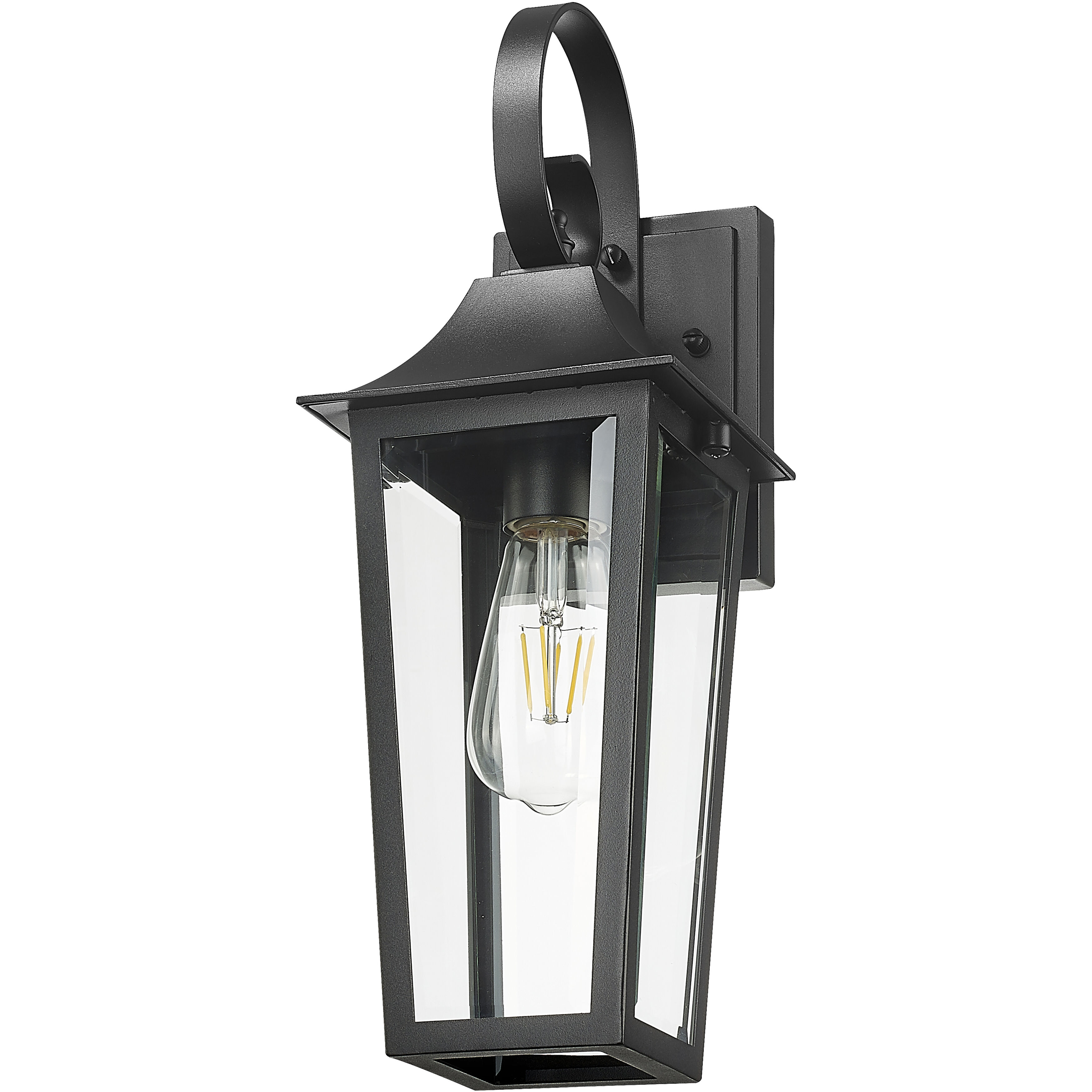 Gannon Outdoor Wall Light in Black, G9