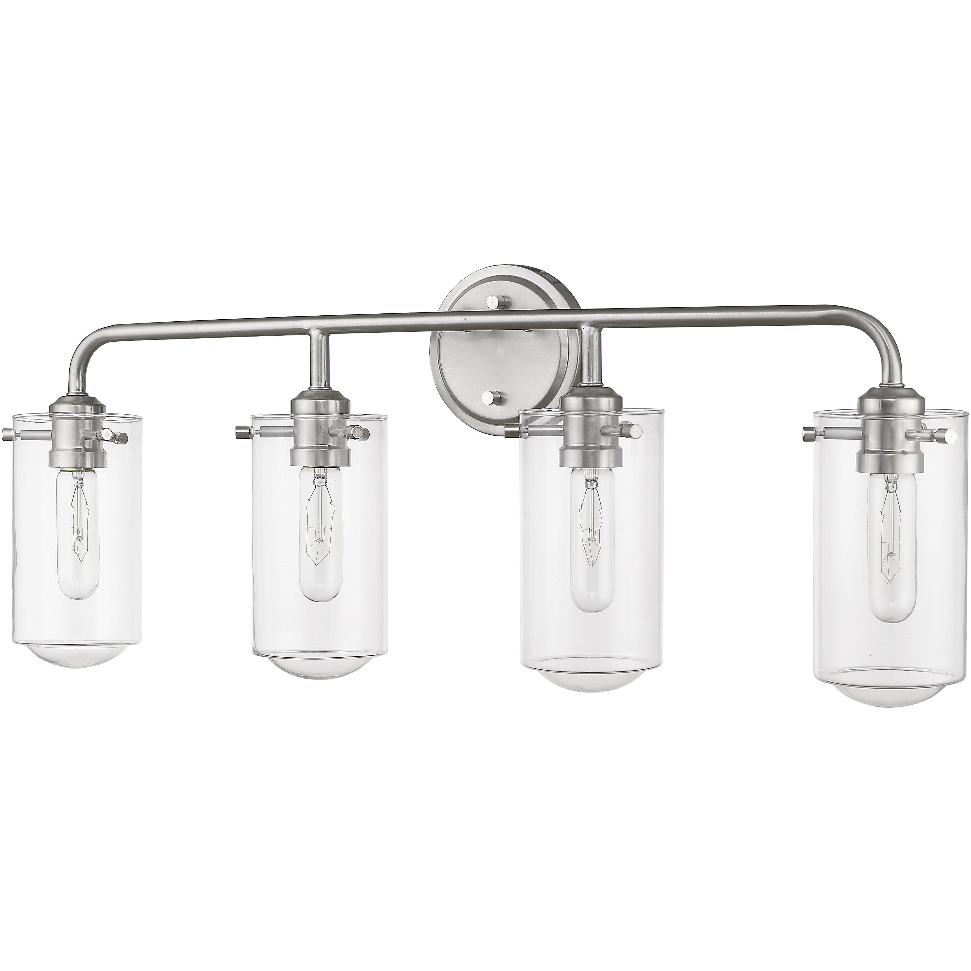 Delaney 4 Light 30 inch Brushed Nickel Vanity Wall Light