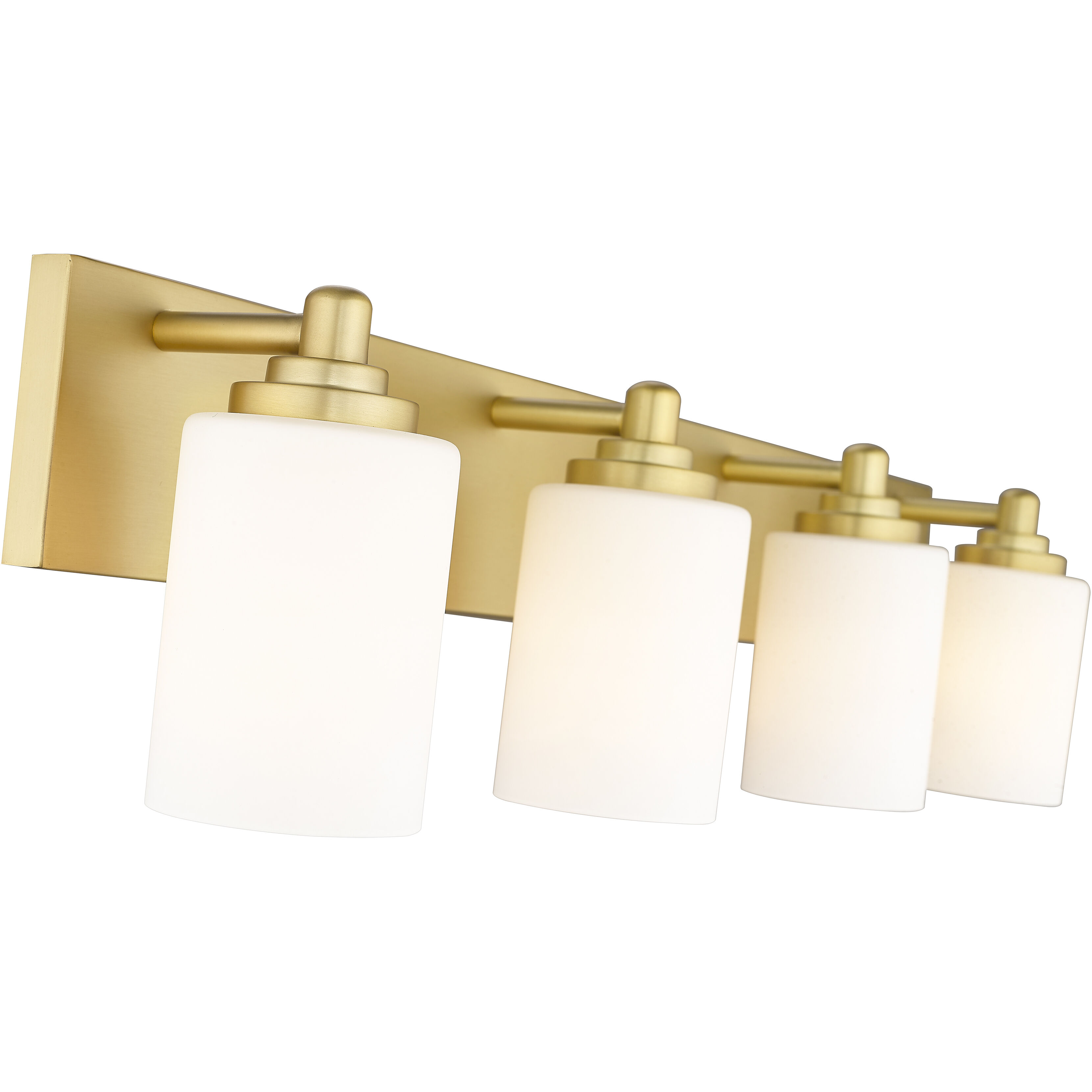 Soledad 4 Light 31.5 inch Brushed Gold Vanity Wall Light