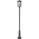 Aspen 3 Light 118.44 inch Black Outdoor Post Mounted Fixture