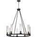 Beau 8 Light 33 inch Bronze Chandelier Ceiling Light