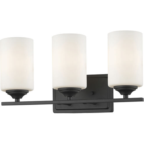 Bordeaux 3 Light 17.38 inch Bronze Vanity Wall Light