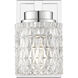 Jacqueline 1 Light 4.75 inch Chrome Wall Sconce Wall Light