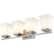 Darcy 4 Light 28 inch Brushed Nickel Vanity Wall Light in Brushed Aluminum