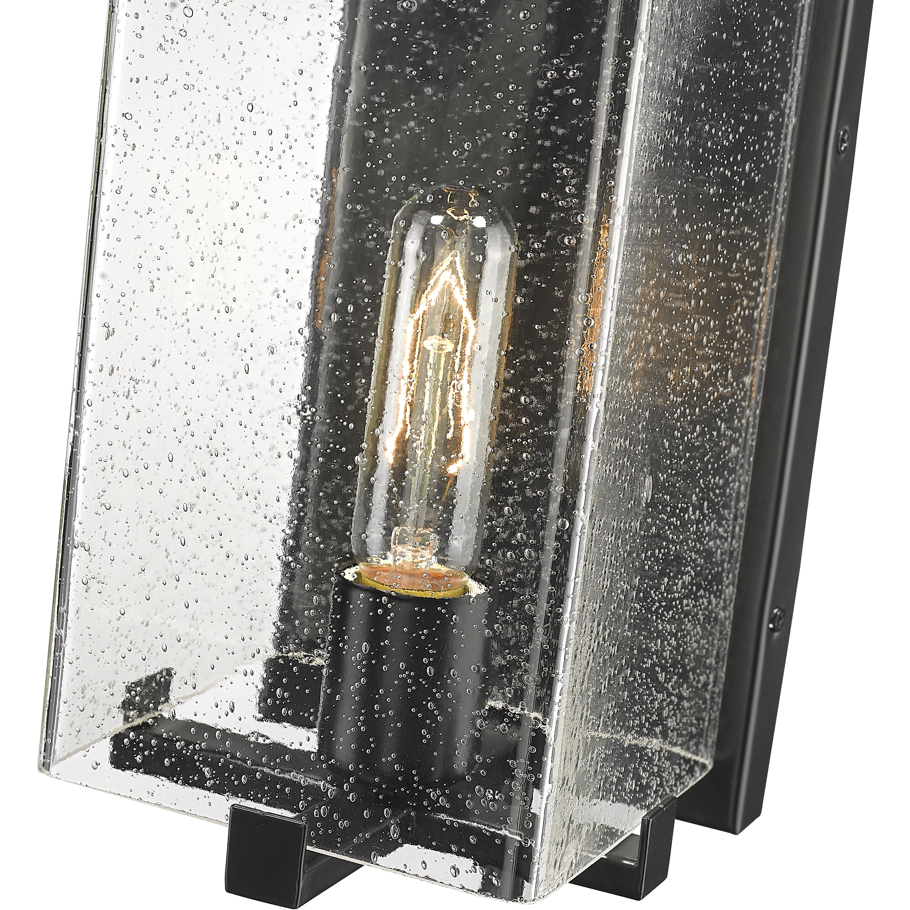 Sana 1 Light 12.75 inch Black Outdoor Wall Light