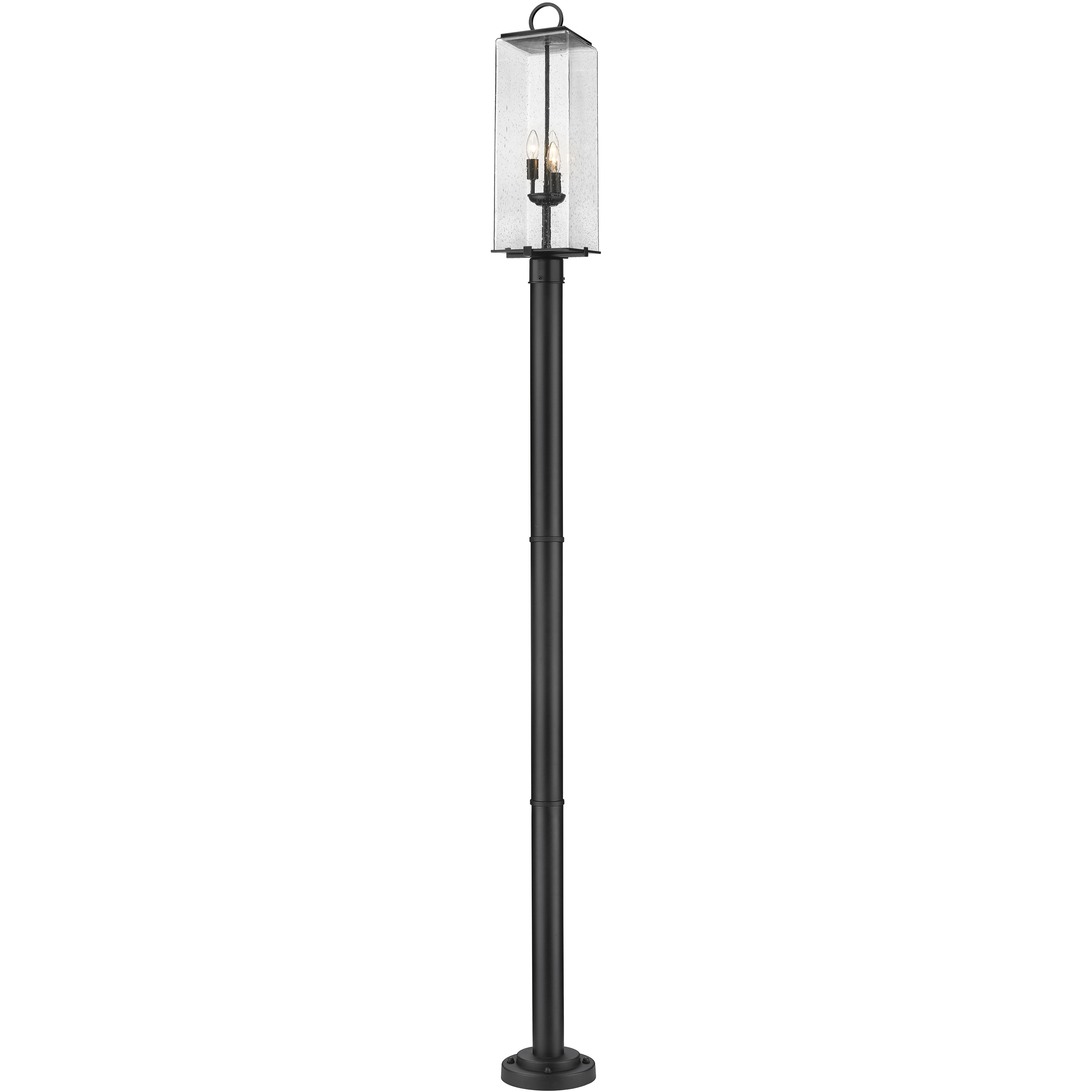 Sana 3 Light 100.25 inch Black Outdoor Post Mounted Fixture