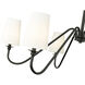 Gianna 6 Light 46.25 inch Matte Black Chandelier Ceiling Light