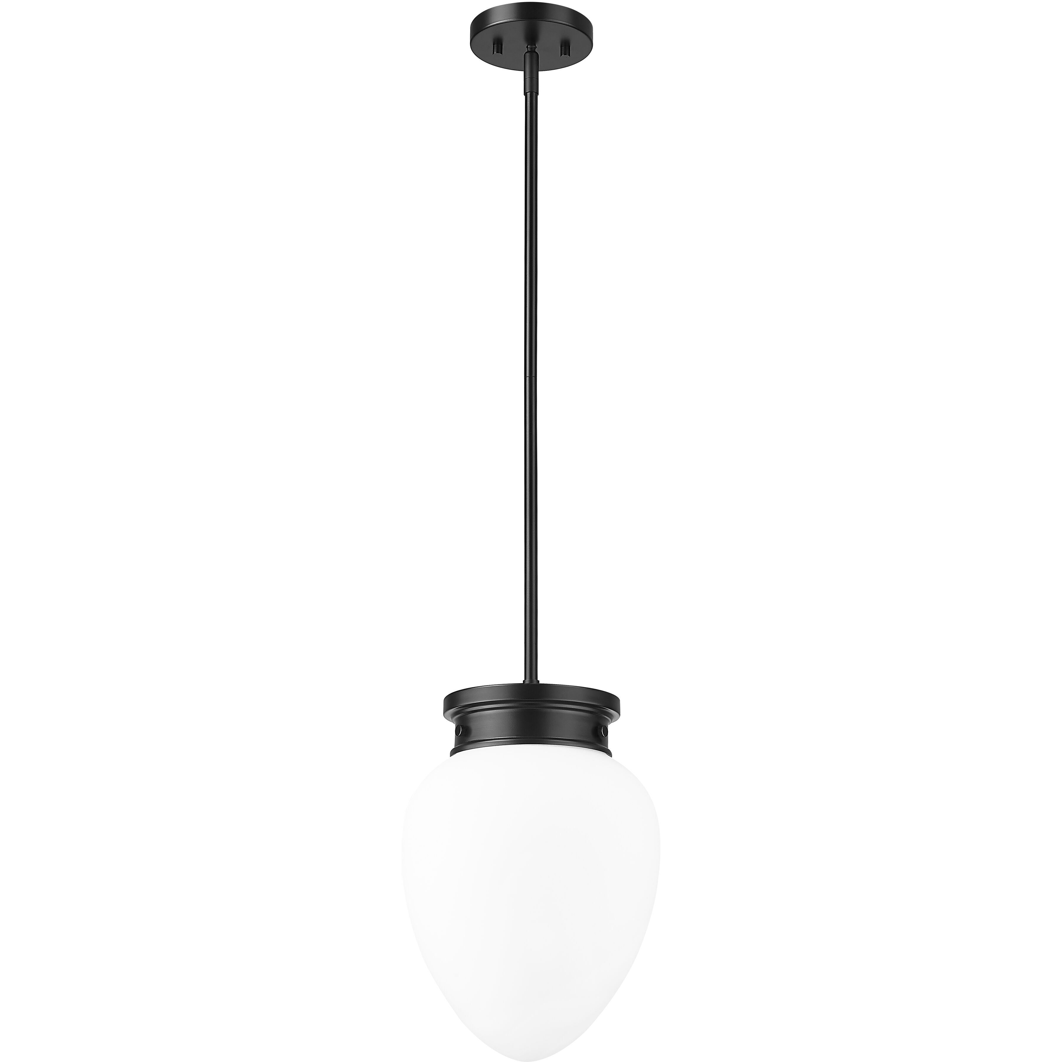 Gideon 1 Light 10 inch Matte Black Pendant Ceiling Light