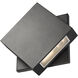 Quadrate LED 9.25 inch Black Outdoor Wall Light