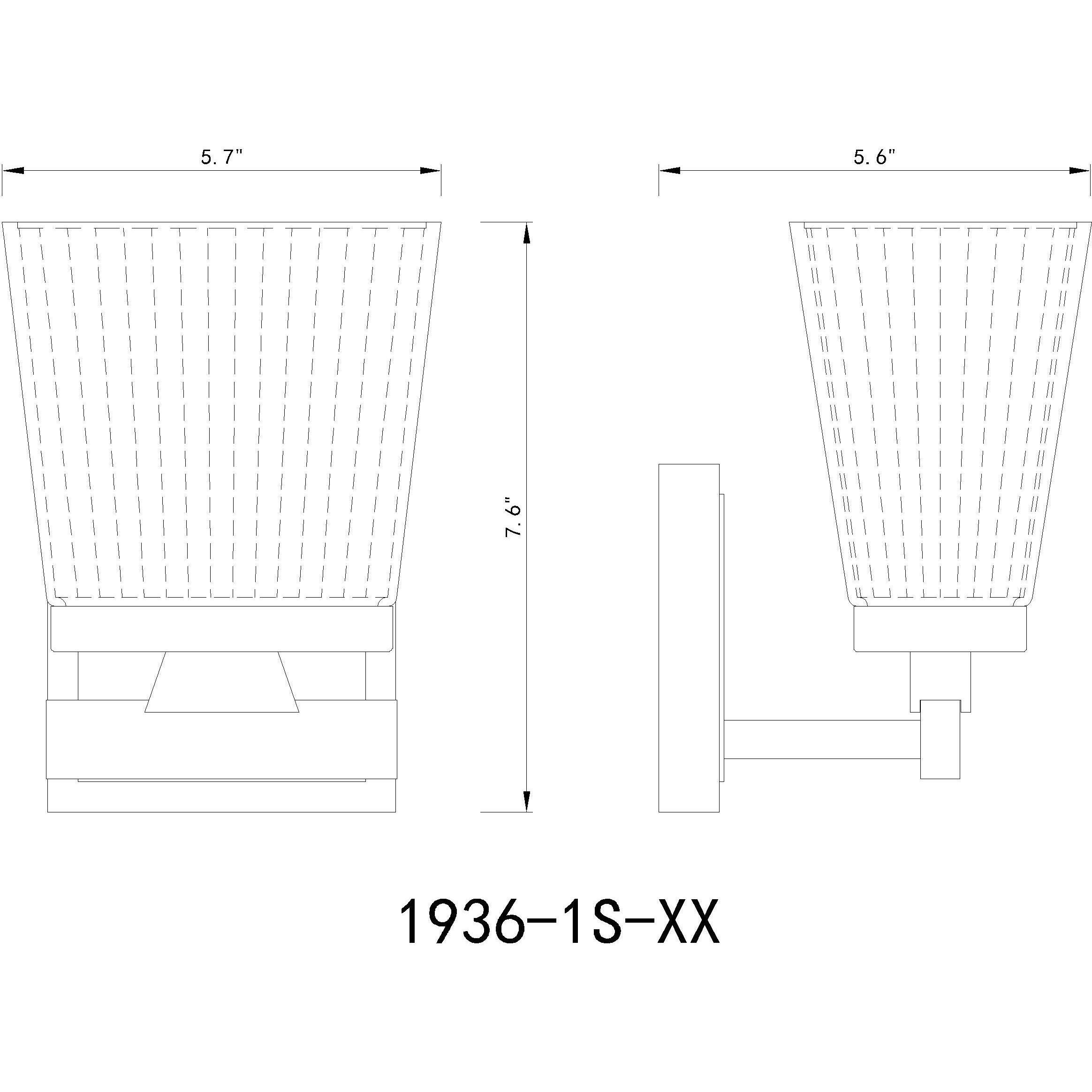 Astor 1 Light 5.75 inch Brushed Nickel Wall Sconce Wall Light