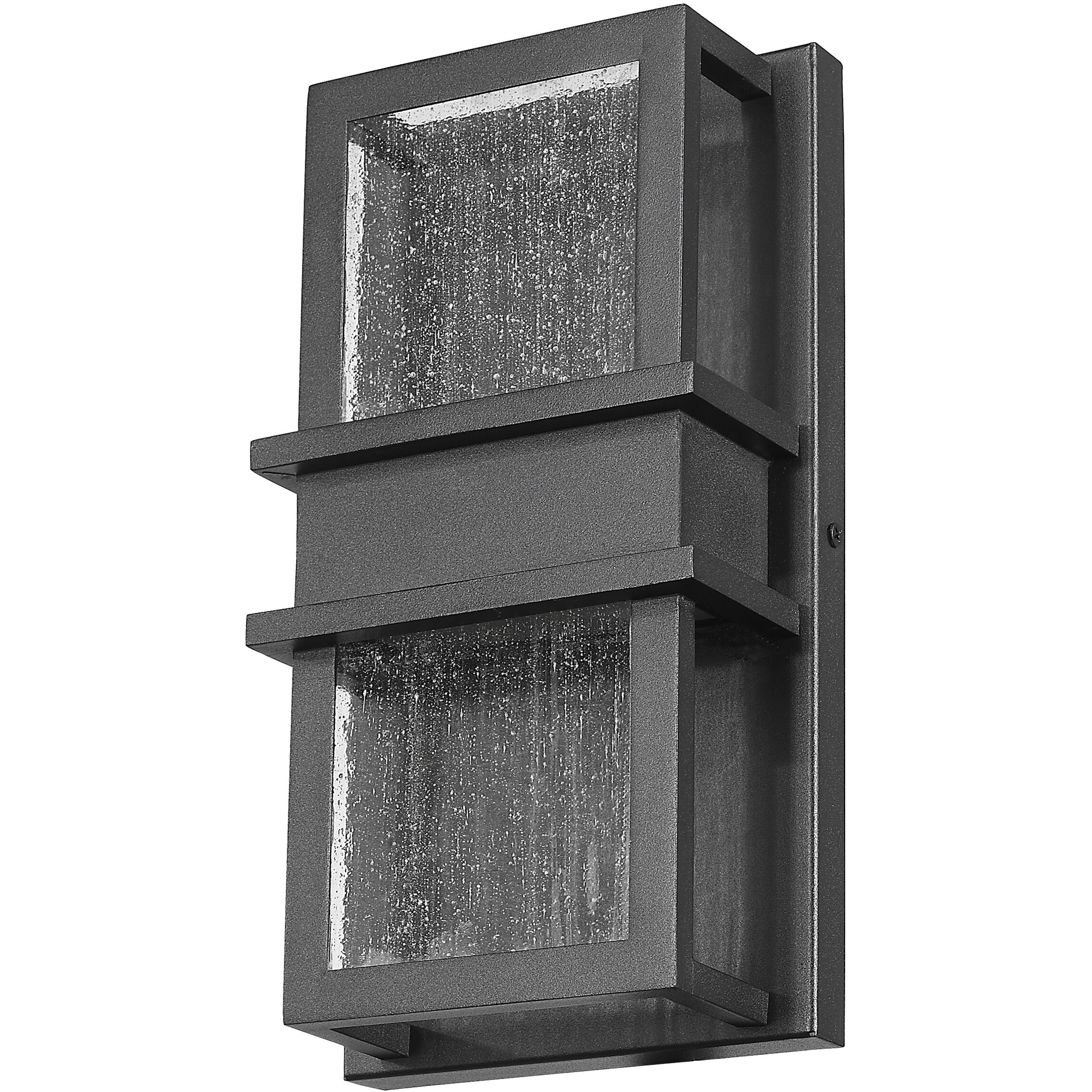 Eclipse LED 12 inch Black Outdoor Wall Light