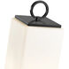 Sana 2 Light 94 inch Black Outdoor Post Mounted Fixture