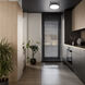 Algar LED 12 inch Matte Black Flush Mount Ceiling Light