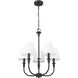 Tova 5 Light 22.5 inch Matte Black Chandelier Ceiling Light