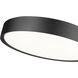 Kawan LED 20 inch Matte Black Flush Mount Ceiling Light